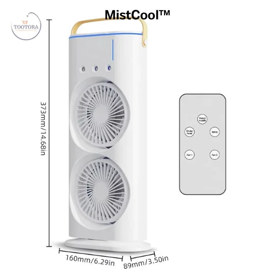 MistCool™, Ventilador doble con humidificador USB